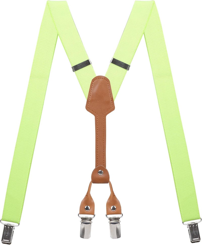 Action Ward Store Women's Suspenders - 1" Width - Y Back 4 Clip Skinny Ladies Suspenders - Image 1